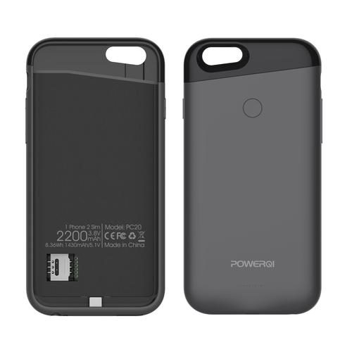 新款苹果皮iphone8/6/7plus双卡双待背夹电池充电宝移动电源魔卡